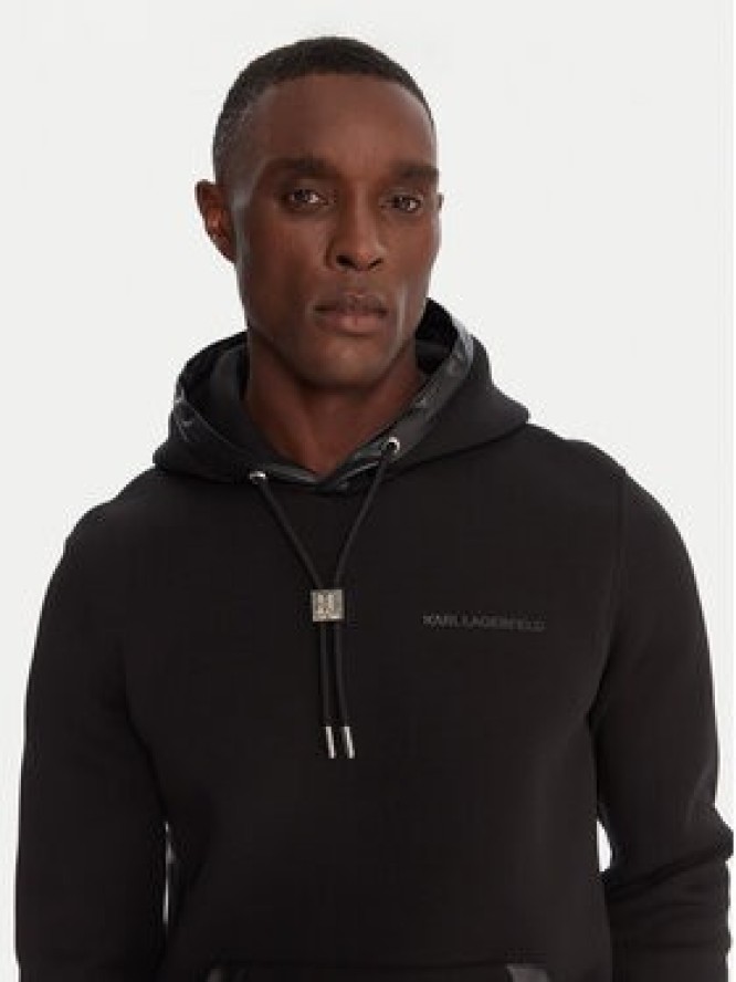 KARL LAGERFELD Bluza 705039 554907 Czarny Regular Fit