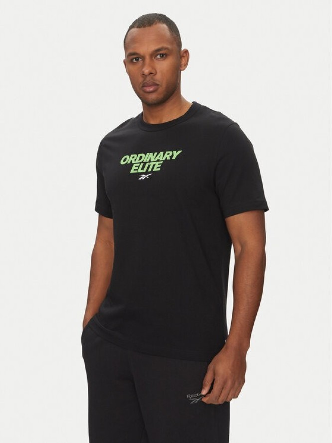 Reebok T-Shirt 100218824 Czarny Regular Fit