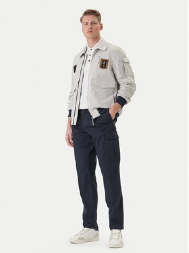 Aeronautica Militare Spodnie materiałowe 261PA1718UCT04331 Granatowy Regular Fit