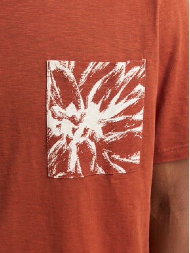 Jack & Jones T-Shirt Split 12272995 Brązowy Regular Fit
