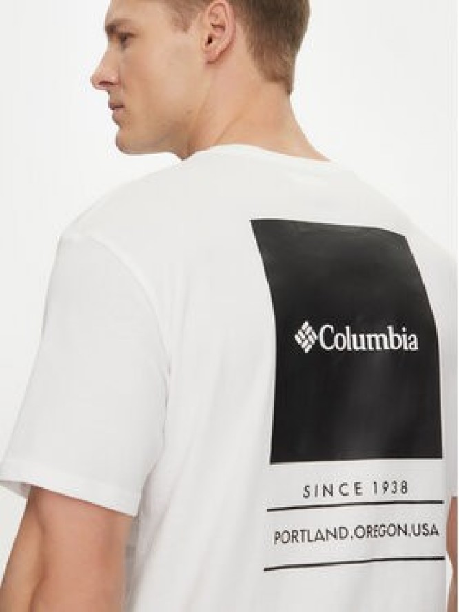 Columbia T-Shirt Barton Springs™ 2058331 Biały Regular Fit