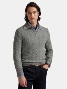 Polo Ralph Lauren Sweter 710974165002 Szary Regular Fit