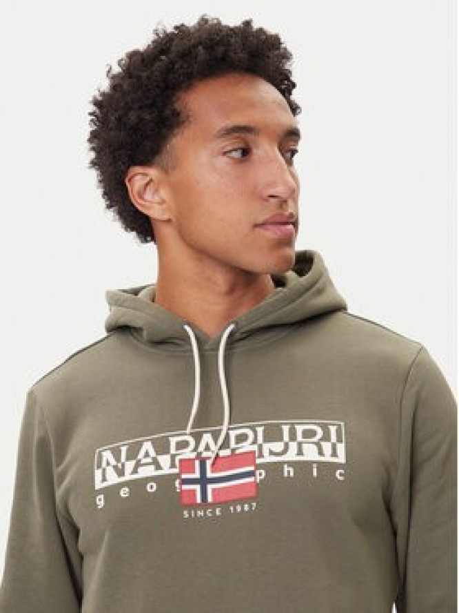 Napapijri Bluza B-Aylmer NP0A4I1D Khaki Regular Fit