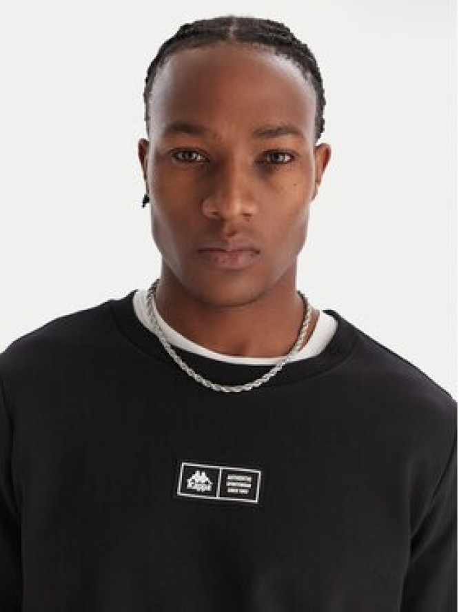 Kappa Bluza Authentic Nymphe 321Y1MW Czarny Comfort Fit