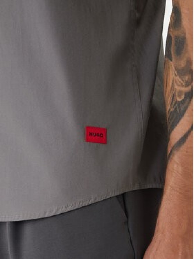 HUGO Koszula Ellino 50560584 Szary Relaxed Fit