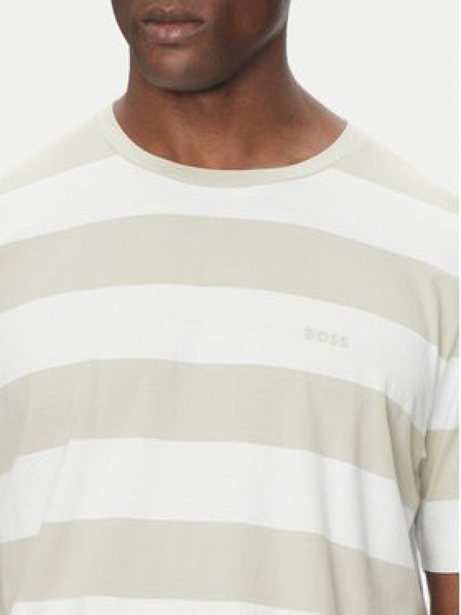 BOSS T-Shirt TalesStripe 50499334 Beżowy Relaxed Fit
