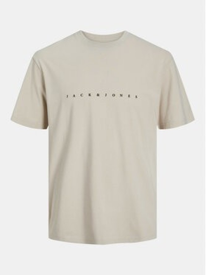 Jack & Jones T-Shirt Star 12234746 Beżowy Relaxed Fit