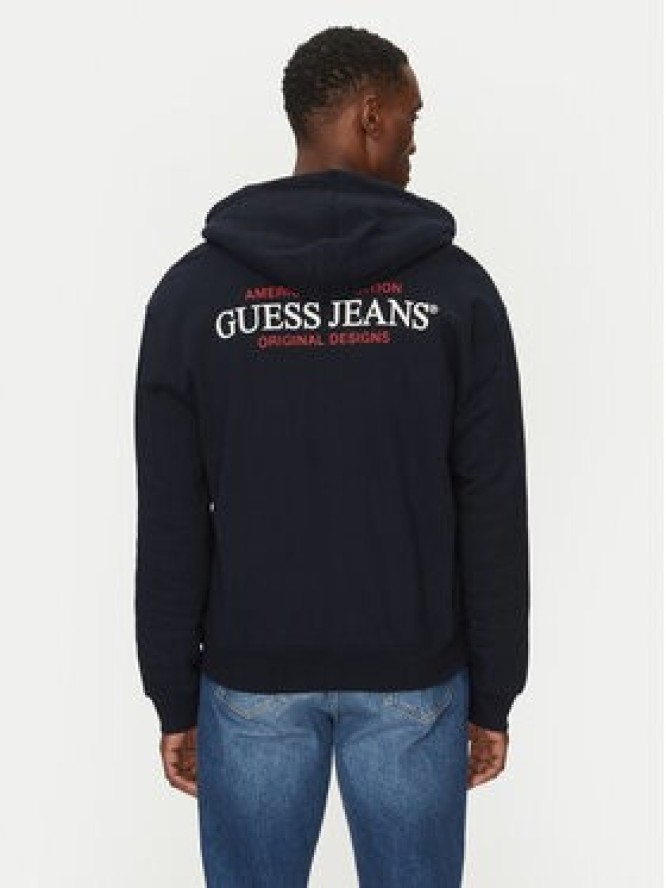 Guess Jeans Bluza M5RQ45 KCPR1 Granatowy Regular Fit
