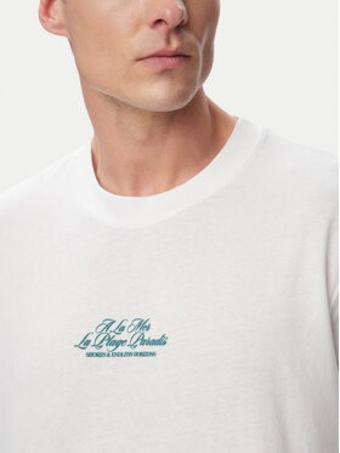 Jack & Jones T-Shirt Cassis Photo Back 12295050 Biały Relaxed Fit