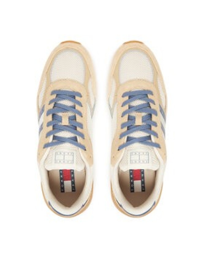 Tommy Jeans Sneakersy Tjm Technical Runner Ess EM0EM01537 Beżowy