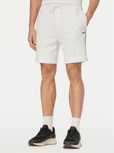 BOSS Szorty sportowe Join Headlo 50561776 Biały Regular Fit