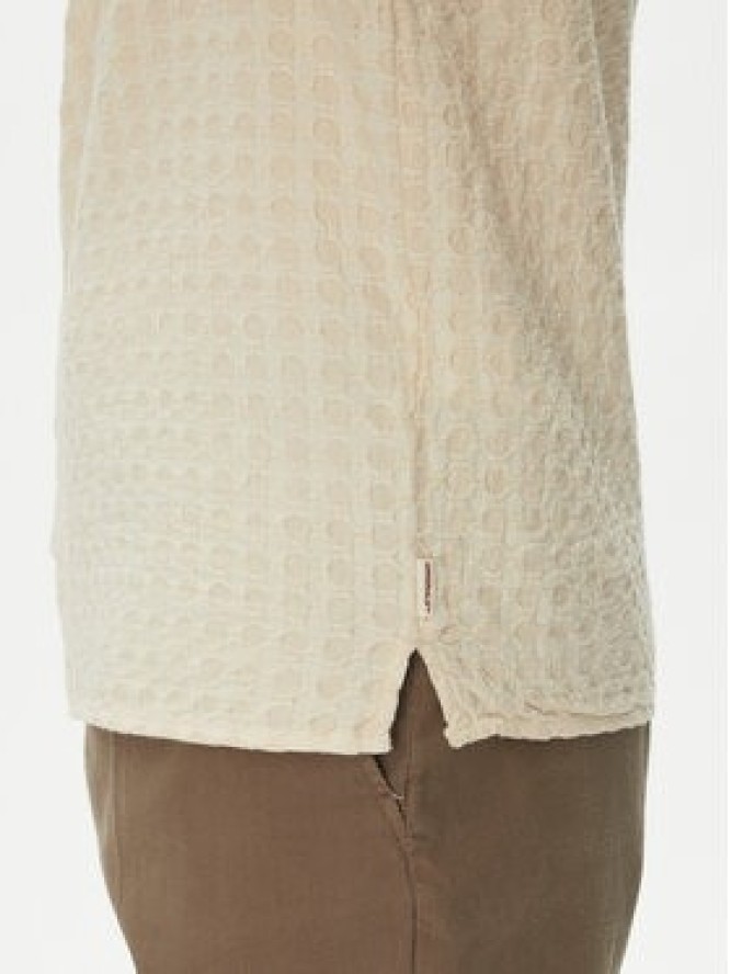 Jack & Jones Koszula Dobby 12277184 Beżowy Relaxed Fit