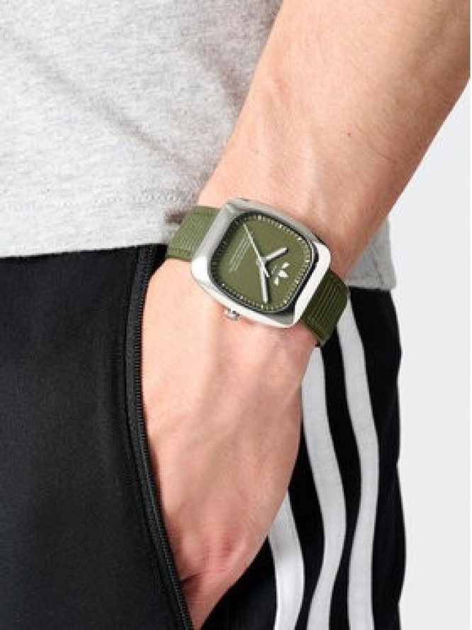 adidas Zegarek Retro Wave One AOSY24526 Zielony