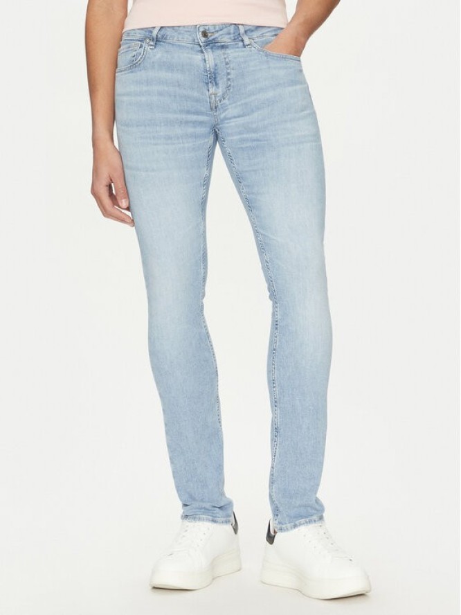 Guess Jeansy M5GAN1 D5MZ3 Niebieski Slim Fit