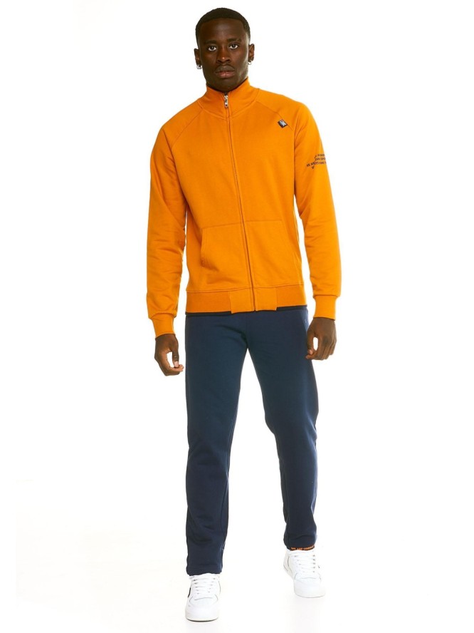 Bluza z bawełna z pełny zamek błyskawiczny na co dzień