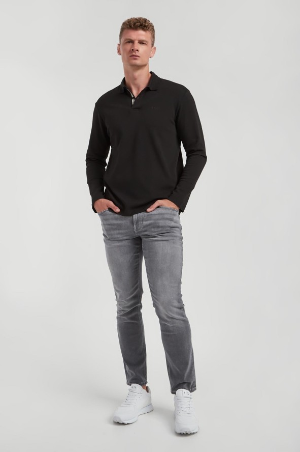 Longsleeve męski z kołnierzem polo Amare JOOP! JEANS