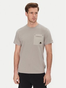 Moose Knuckles T-Shirt Dalon M15MT733 Szary Regular Fit