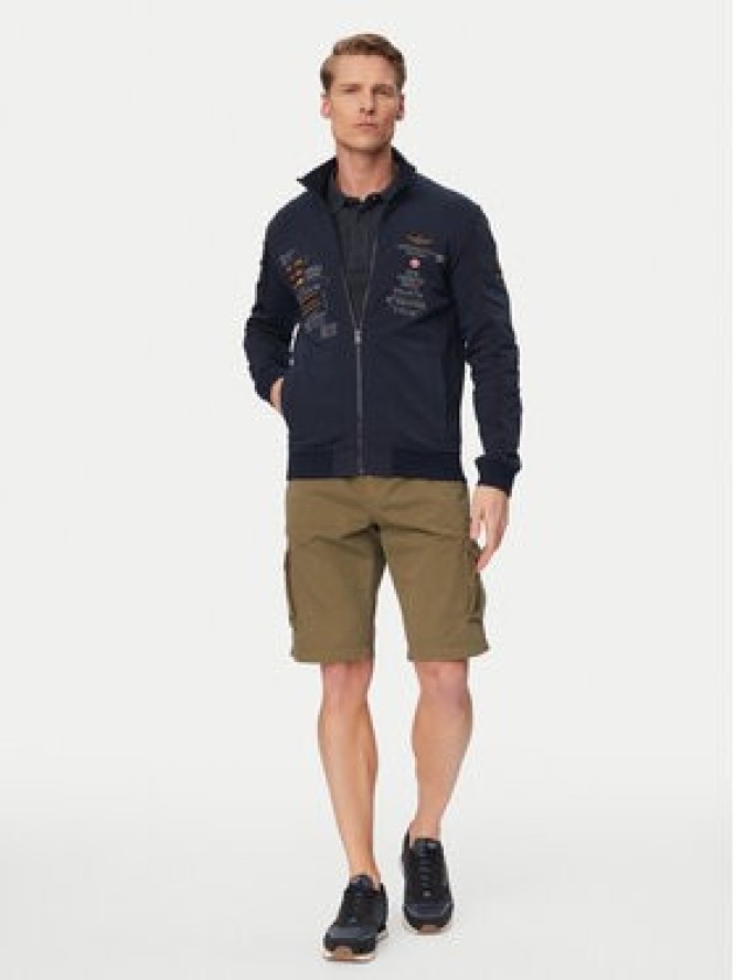 Aeronautica Militare Bluza 261FE2109UF00683 Granatowy Regular Fit