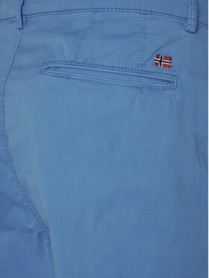 Napapijri Chinosy M-Puyo NP0A4H98 Niebieski Slim Fit