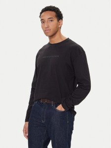 Tommy Hilfiger Longsleeve UM0UM03651 Czarny Regular Fit