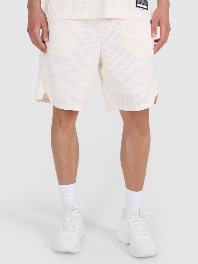 4F Spodenki do koszykówki szybkoschnące męskie - białe XL