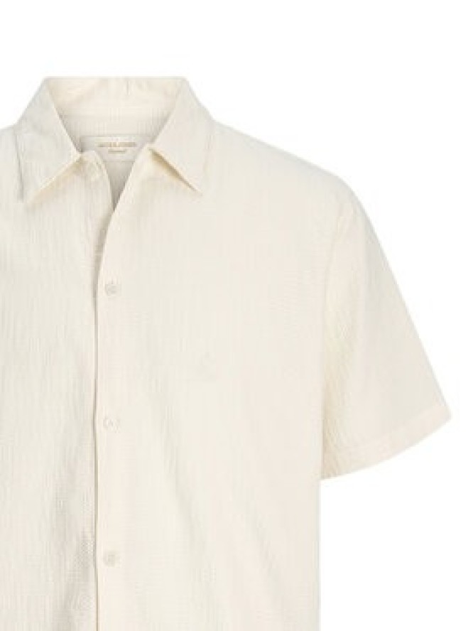 Jack & Jones Koszula Montauk 12293555 Kremowy Relaxed Fit