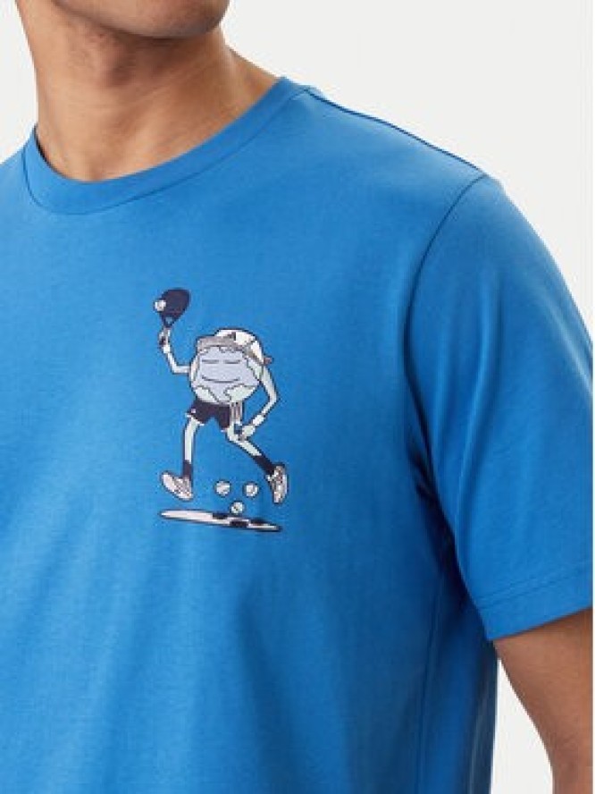 adidas T-Shirt Earth Day Padel Graphic KB4907 Niebieski Regular Fit