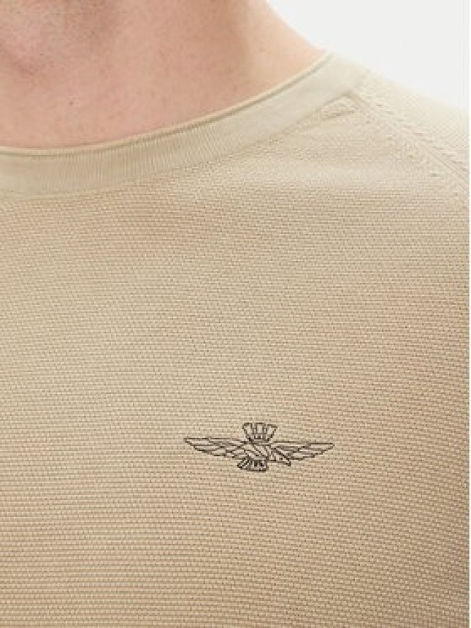 Aeronautica Militare Sweter 251MA1556L560 Beżowy Regular Fit