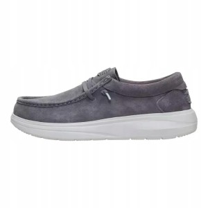 HeyDude Męskie Buty Mokasyny Wsuwane Zamszowe Wally Comf Suede 47
