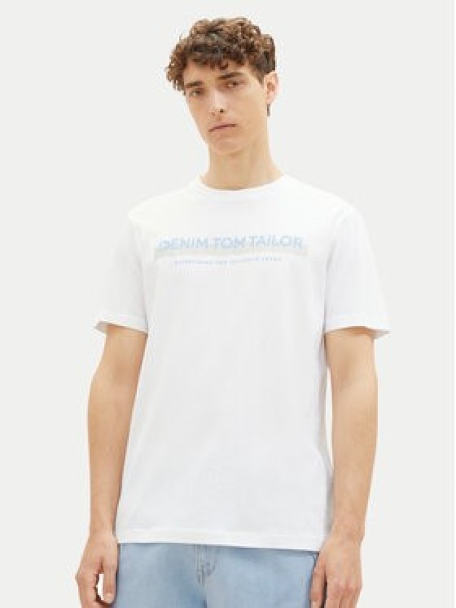 Tom Tailor Denim T-Shirt 1037653 Biały Basic Fit