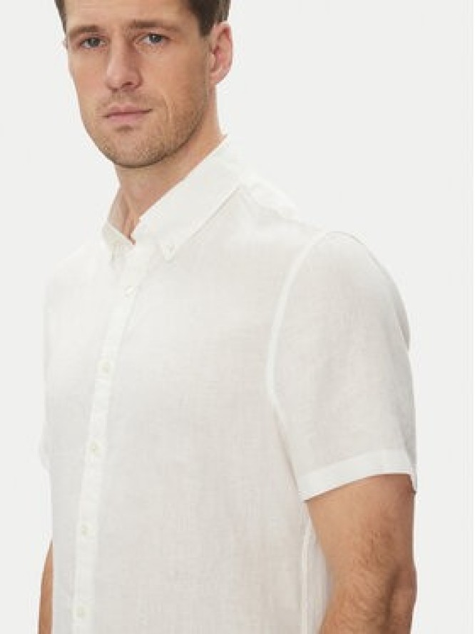 Michael Kors Koszula CS1400I4YT Biały Slim Fit