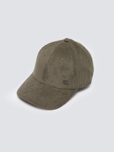 czapka z daszkiem sztruksowa khaki cordi 301