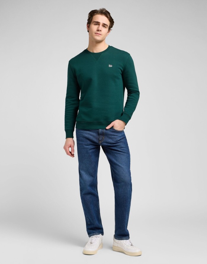 MESKA BLUZA LEE PATCH CREW SWS JADE FOREST 112371836
