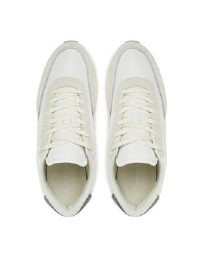 Calvin Klein Sneakersy Low Top Lace Up Repreve Mix HM0HM01714 Biały