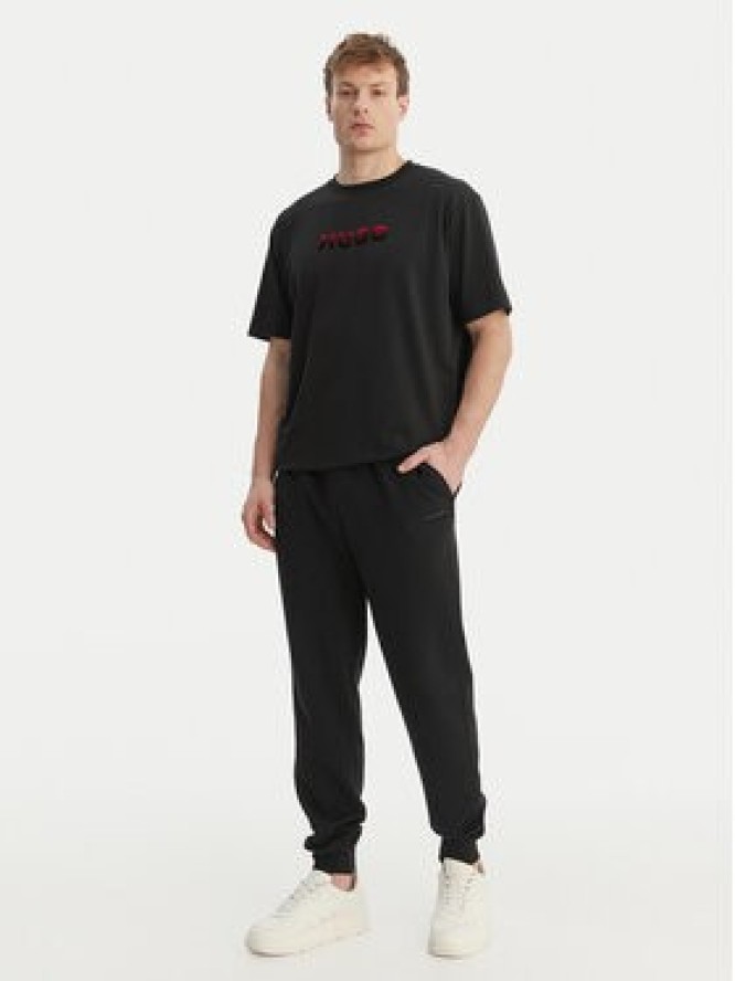 HUGO T-Shirt Gradient 50556667 Czarny Regular Fit