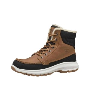 Buty trekkingowe Helly Hansen z brązowej skóry nubukowej