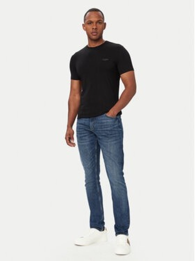 Guess T-Shirt M6YI24 K3728 Czarny Extra Slim Fit