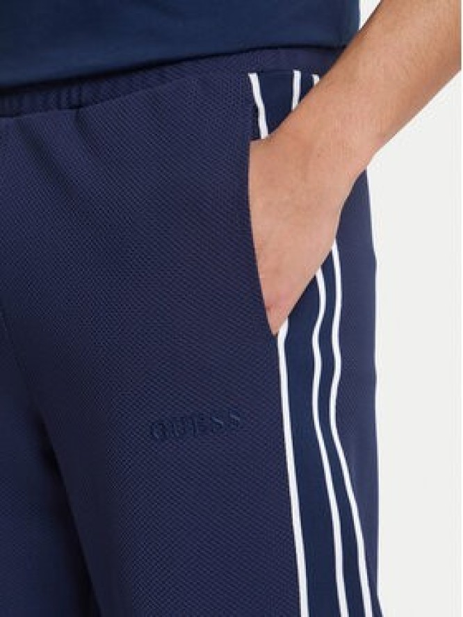 Guess Spodnie dresowe Z6GB11 K3202 Granatowy Regular Fit