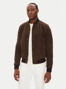 Milestone Kurtka skórzana MSDario 531621 60695 Brązowy Regular Fit