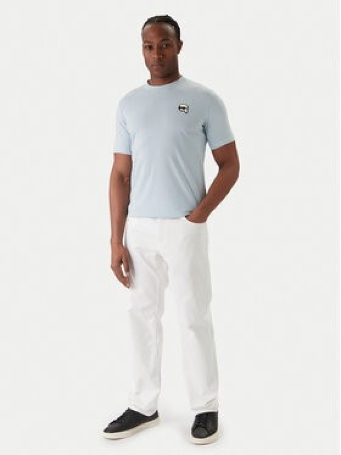 KARL LAGERFELD T-Shirt 755710 561224 Błękitny Regular Fit