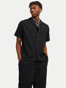 Jack & Jones Koszula Luke 12255781 Czarny Relaxed Fit