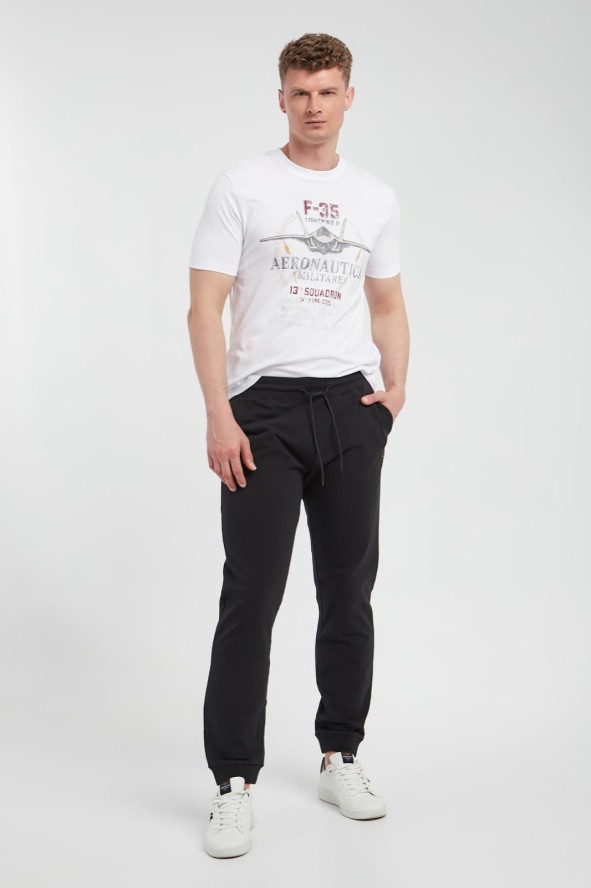 T-shirt męski z grafiką AERONAUTICA MILITARE