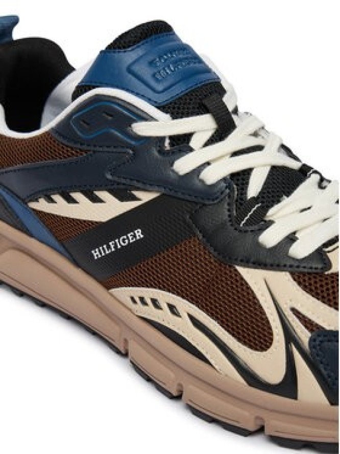 Tommy Hilfiger Sneakersy Outdoor Sneaker Tech Mix FM0FM05843 Brązowy