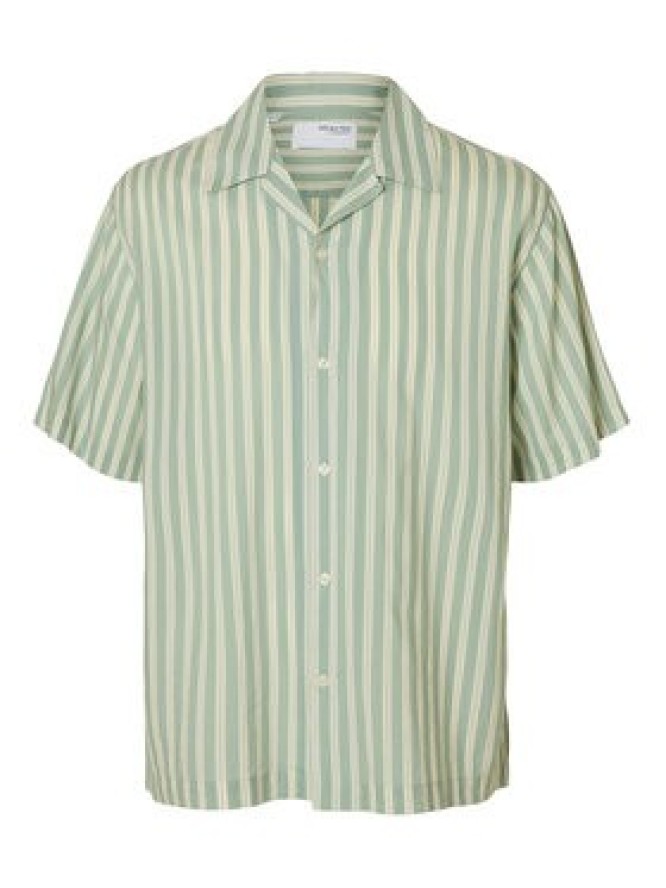 Selected Homme Koszula 16091381 Zielony Relaxed Fit