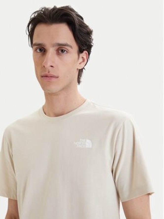 The North Face T-Shirt NSE Box NF0A8GV2 Beżowy Regular Fit