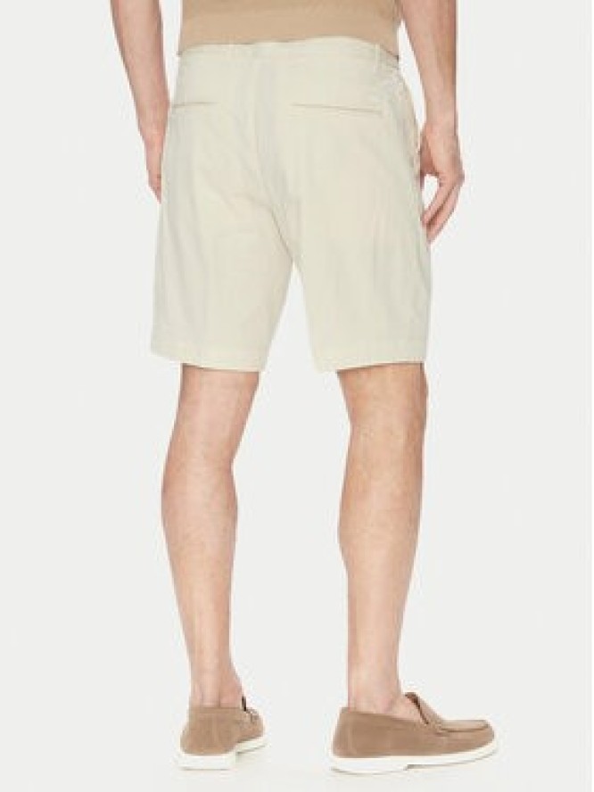 BOSS Szorty materiałowe H-Slice 50540743 Écru Regular Fit