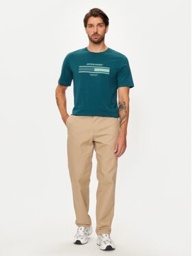 Jack & Jones T-Shirt South 12256784 Zielony Standard Fit
