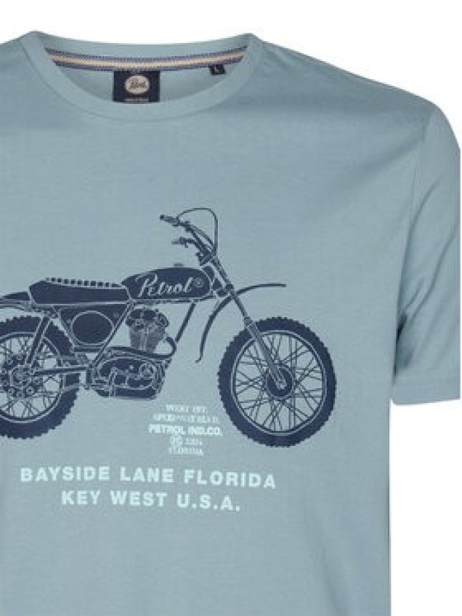 Petrol Industries T-Shirt M-1050-TSR707 Niebieski Regular Fit