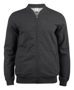 clique Premium OC Kardigan rozpinany z bawełny organicznej – anthracite melange