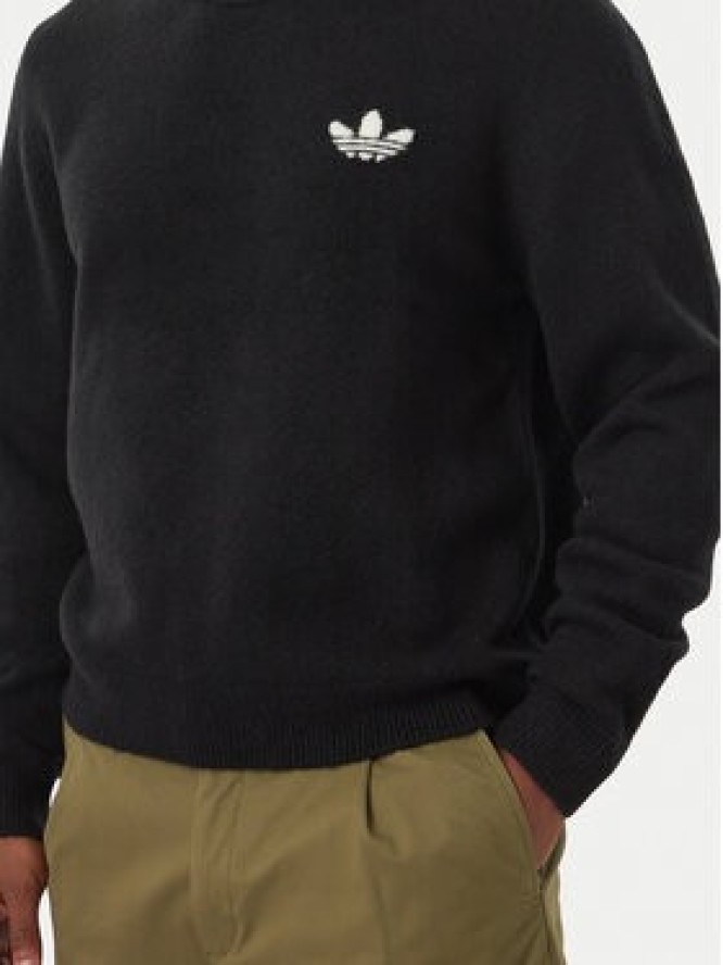 adidas Sweter Trefoil Essentials KS4891 Czarny Regular Fit
